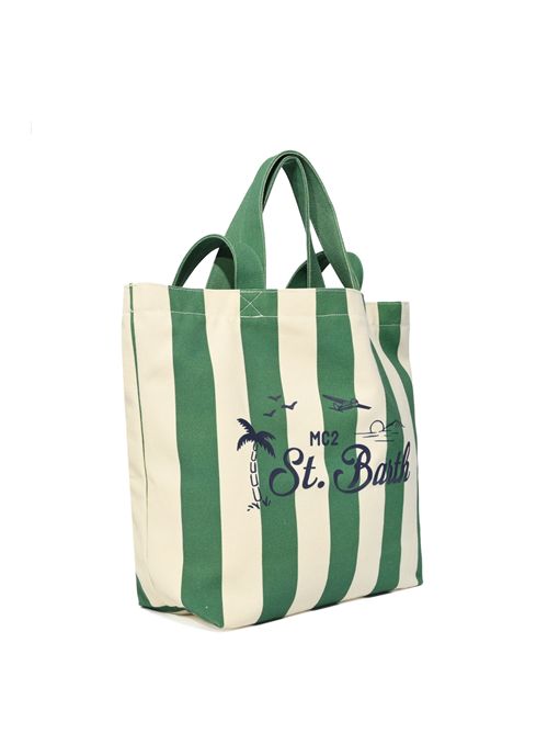 Borsa Tote Essential Beach in misto cotone a righe Mc2 Saint Barth | EBEC00107816L